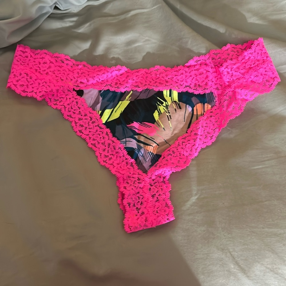 Medium PINK extra low rise thong
